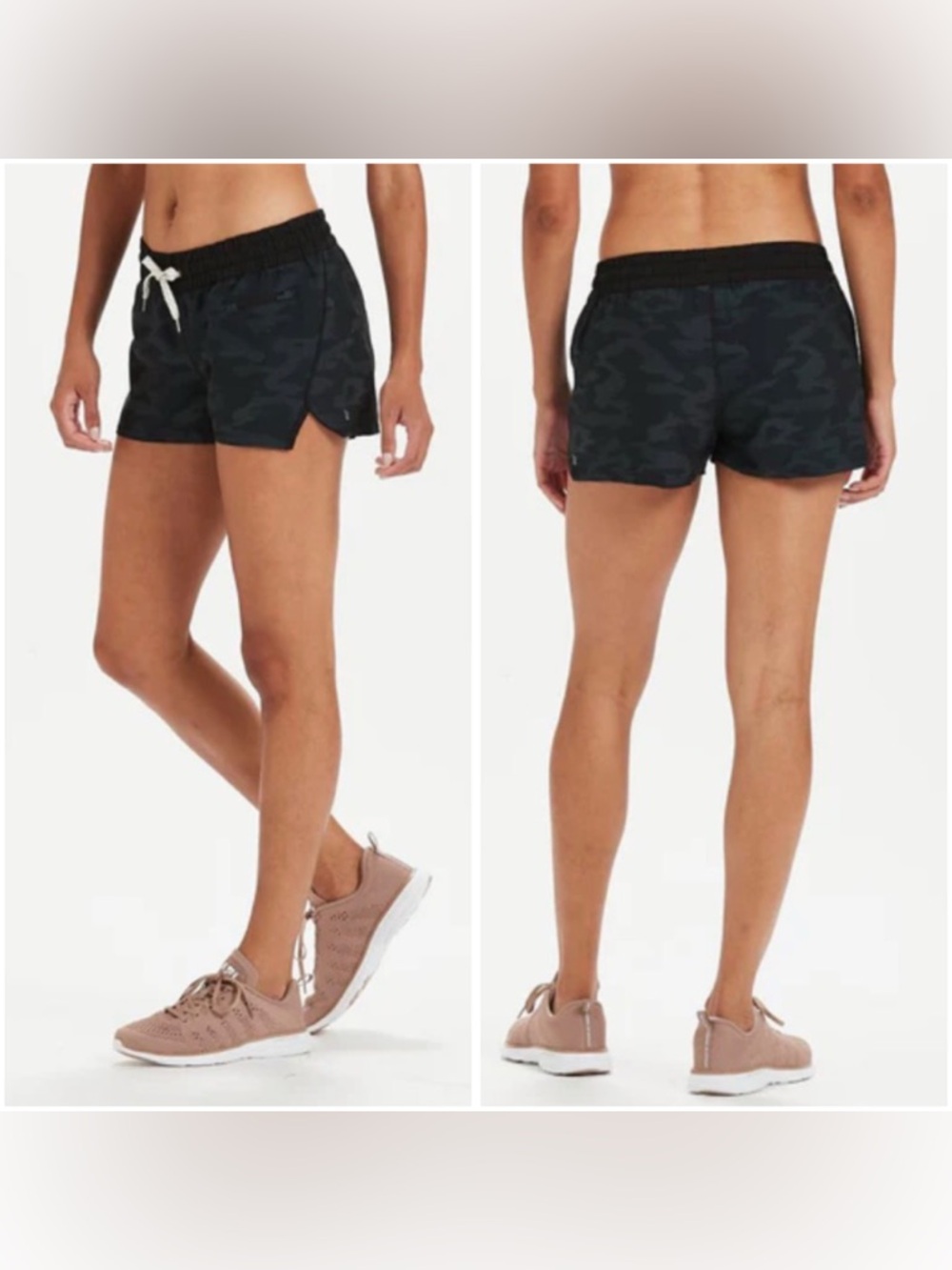 Vuori Women’s Clementine Camo Shorts Lined Brief Small (read description)